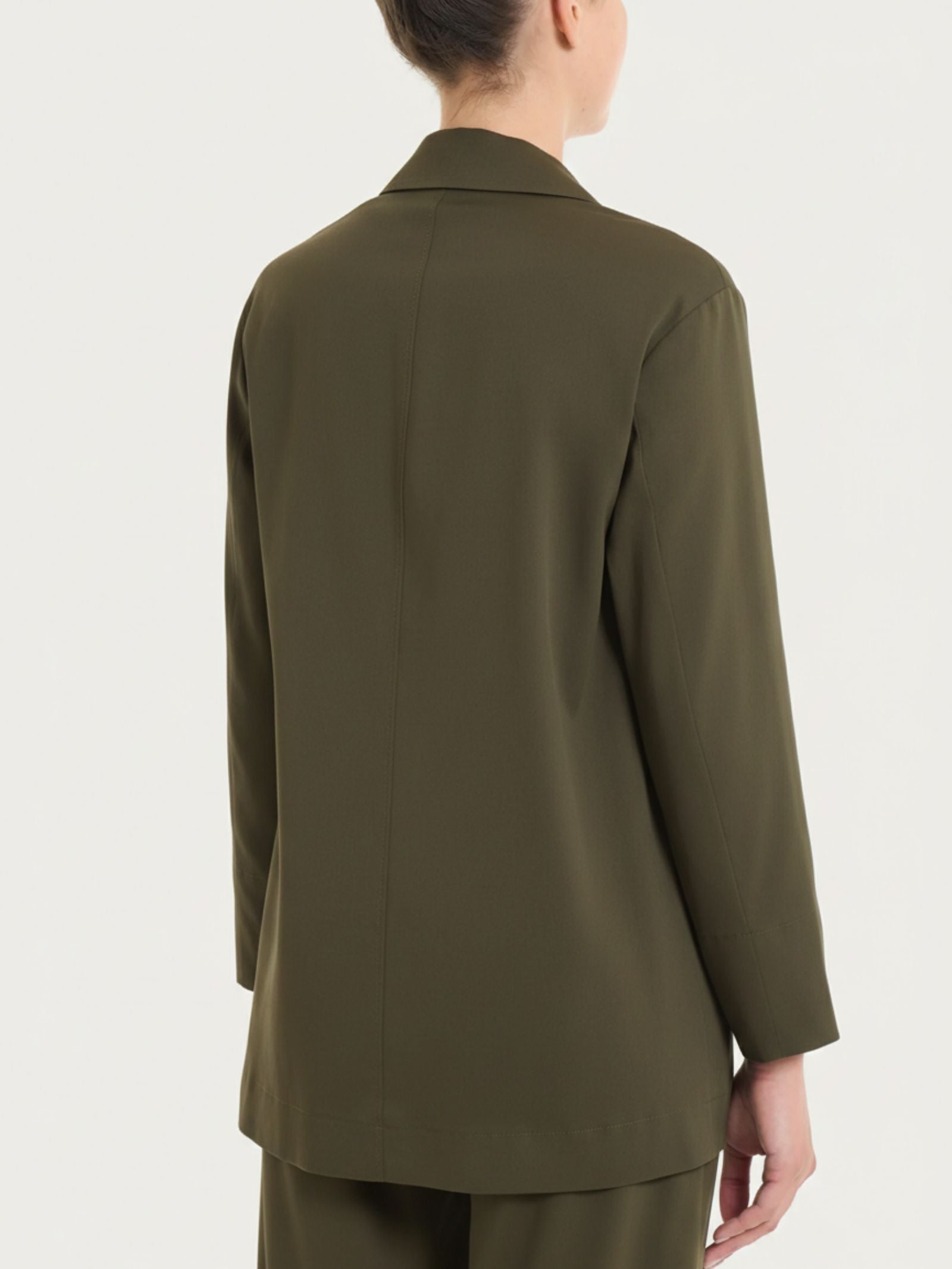 Blazer leggero destrutturato in Super Fresh Verdi Donna - Ragno