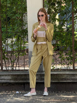 Blazer leggero destrutturato in Super Fresh Verdi Donna - Ragno