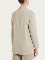 Blazer leggero destrutturato in Super Fresh Marroni Donna - Ragno