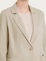 Blazer leggero destrutturato in Super Fresh Marroni Donna - Ragno