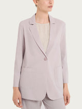 Blazer leggero destrutturato in Super Fresh Rosa Donna - Ragno