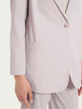 Blazer leggero destrutturato in Super Fresh Rosa Donna - Ragno