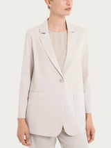 Blazer leggero destrutturato in Super Fresh Rosa Donna - Ragno