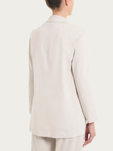 Blazer leggero destrutturato in Super Fresh Rosa Donna - Ragno