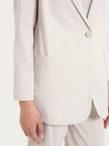 Blazer leggero destrutturato in Super Fresh Rosa Donna - Ragno