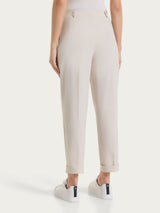 Pantalone a carota con tasche in Super Fresh Bianchi Donna - Ragno