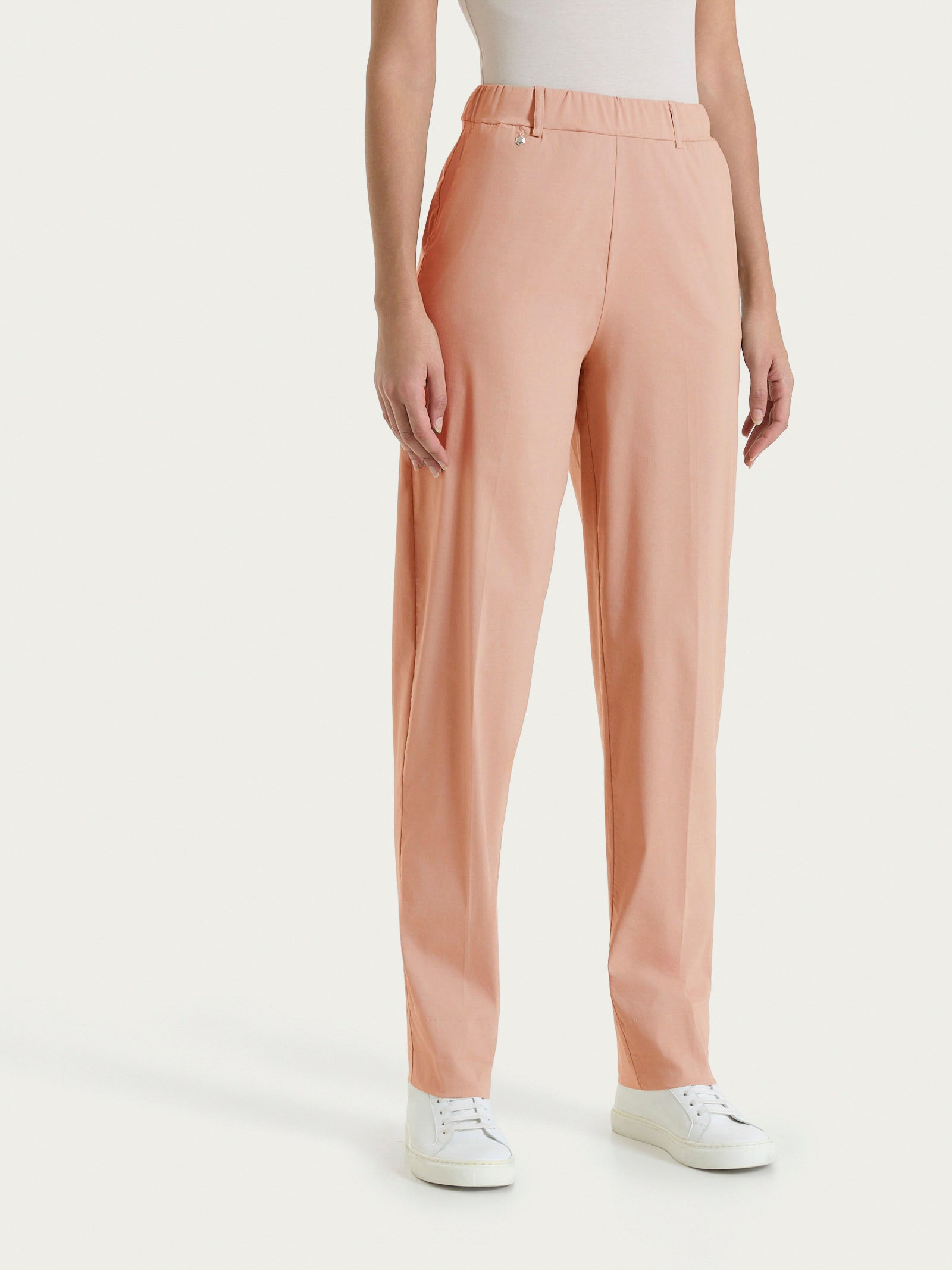 Pantalone a carota con tasche in Super Fresh Arancioni Donna - Ragno