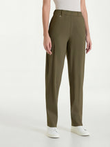 Pantalone a carota con tasche in Super Fresh Verdi Donna - Ragno