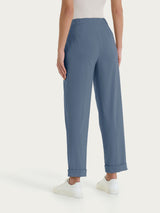 Pantalone a carota con tasche in Super Fresh Neri Donna - Ragno