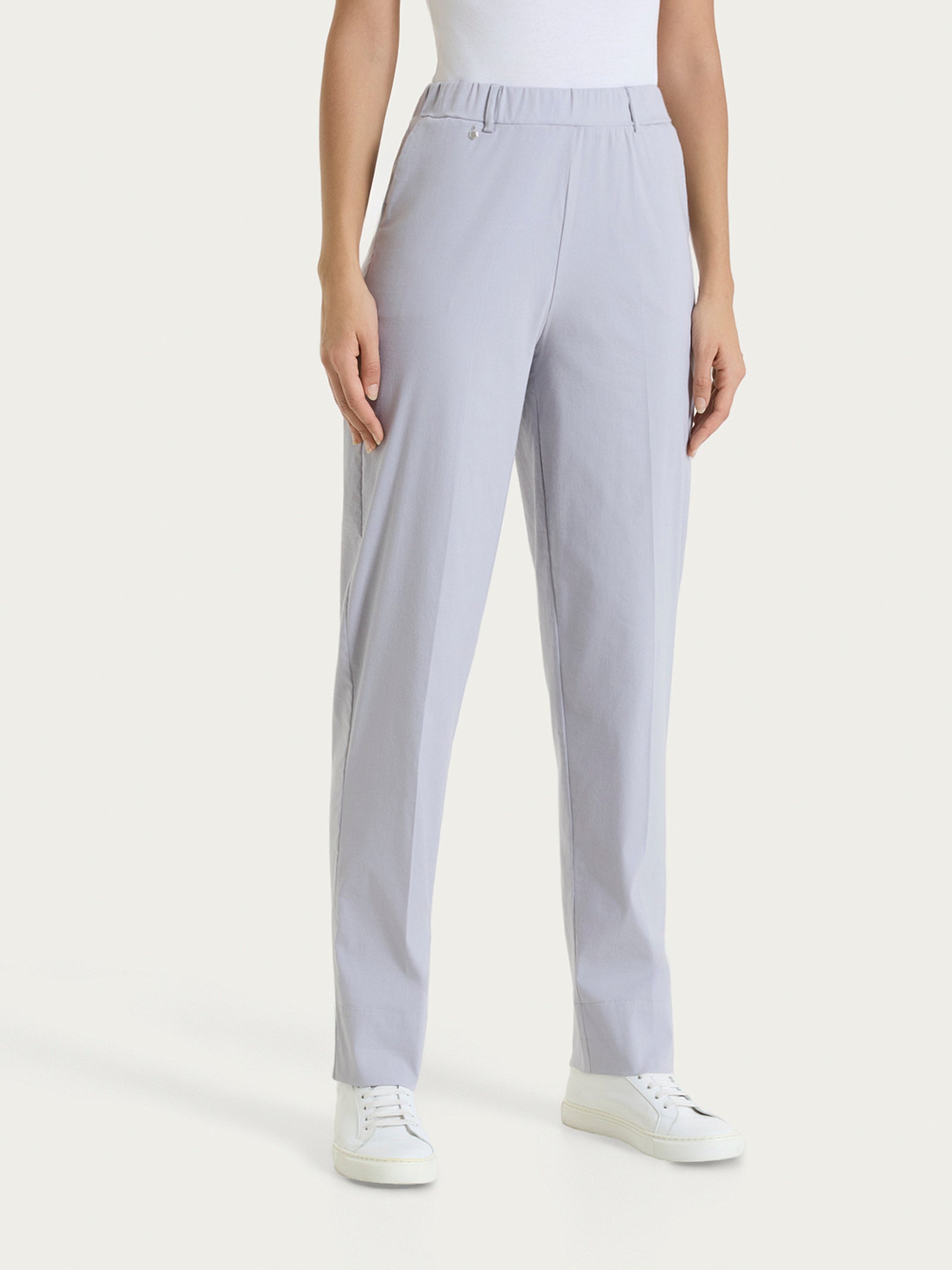 Pantalone a carota con tasche in Super Fresh Grigi Donna - Ragno