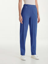 Pantalone a carota con tasche in Super Fresh Blu Donna - Ragno