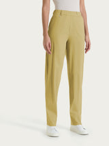 Pantalone a carota con tasche in Super Fresh Verdi Donna - Ragno