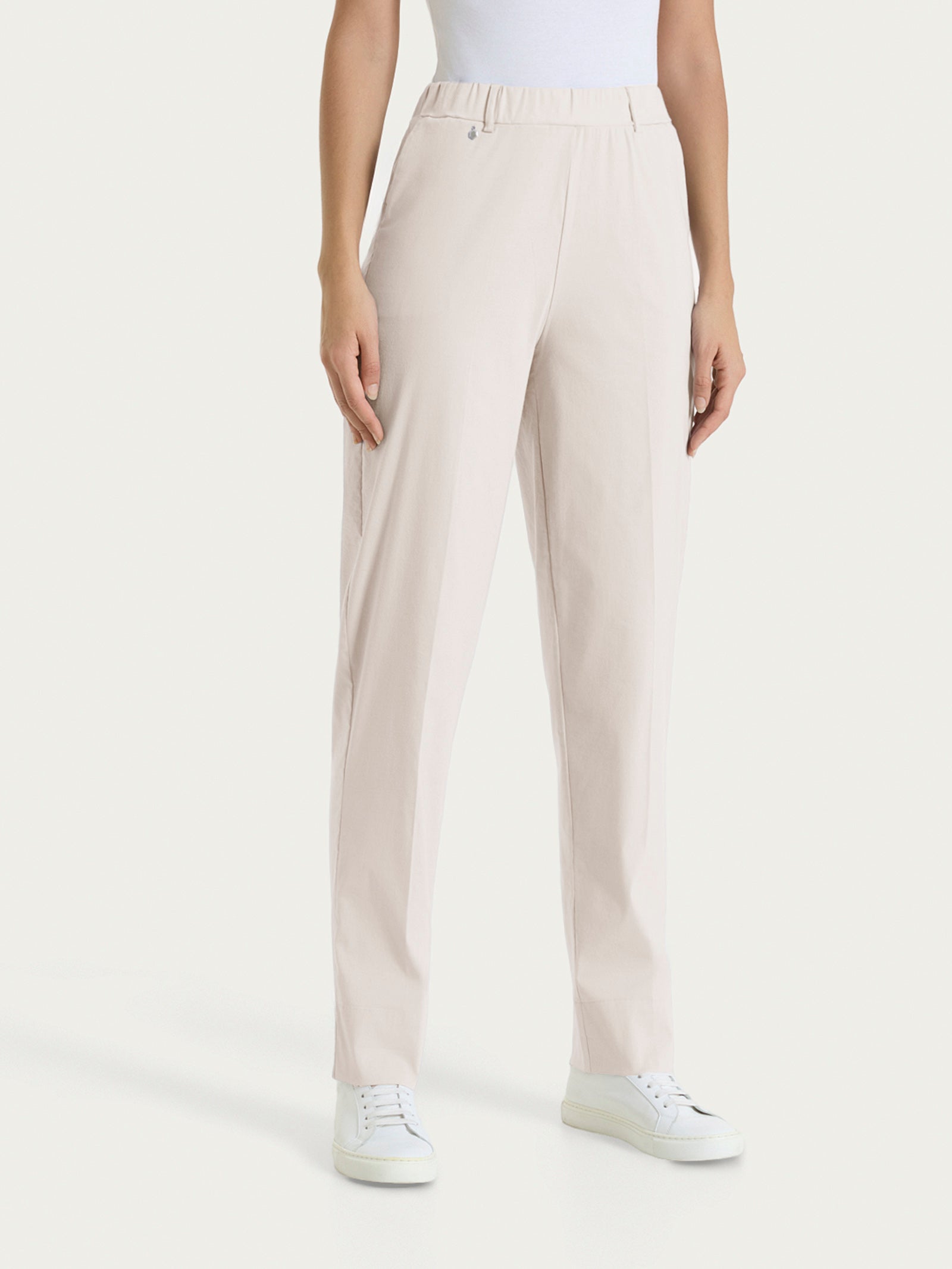 Pantalone a carota con tasche in Super Fresh Rosa Donna - Ragno