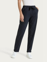 Pantalone jogger con tasche in Super Fresh Neri Donna - Ragno