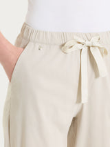 Pantalone jogger con tasche in Super Fresh Bianchi Donna - Ragno