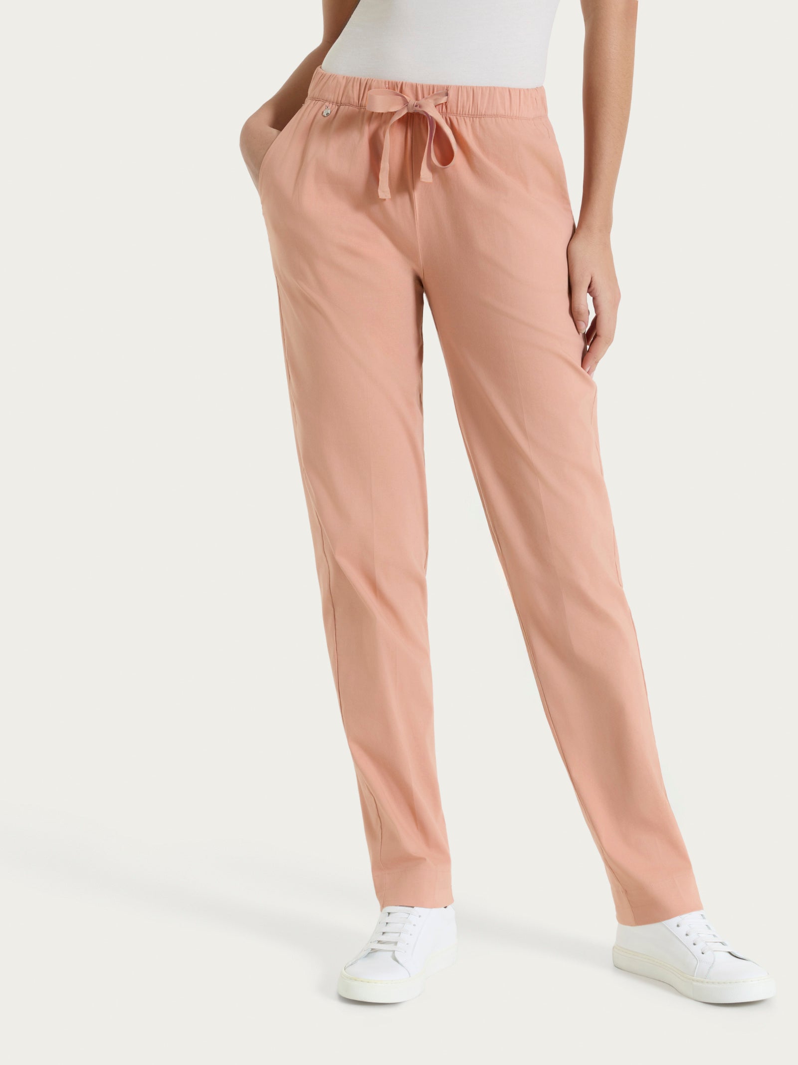 Pantalone jogger con tasche in Super Fresh Arancioni Donna - Ragno