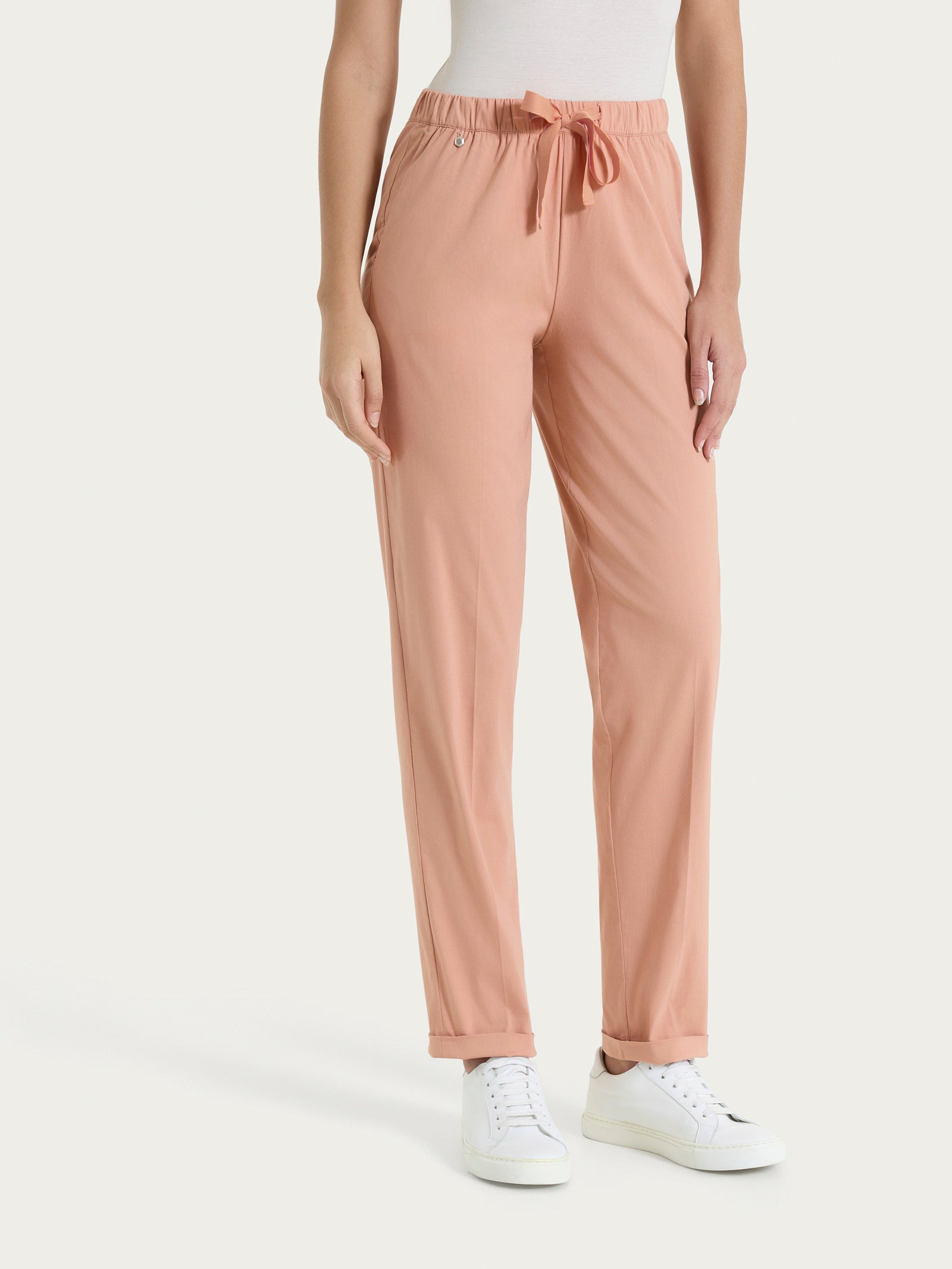 Pantalone jogger con tasche in Super Fresh Arancioni Donna - Ragno