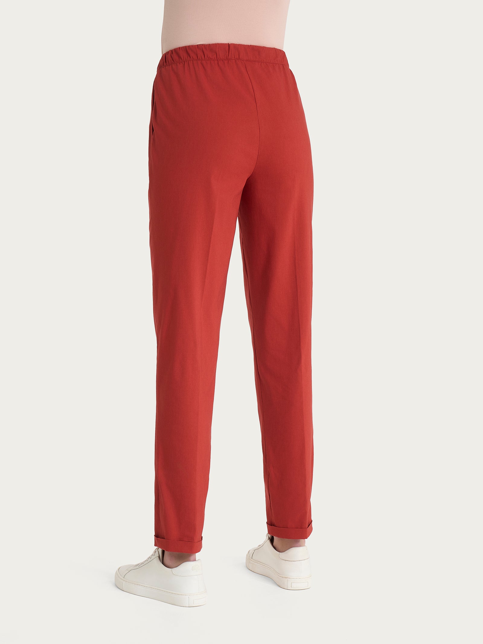 Jogger pants with pockets in Super Fresh - Red Ochre – Ragno