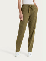 Pantalone jogger con tasche in Super Fresh Verdi Donna - Ragno