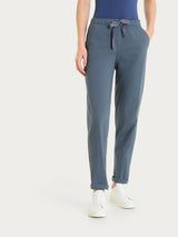 Pantalone jogger con tasche in Super Fresh Neri Donna - Ragno