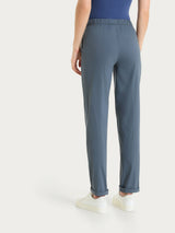 Pantalone jogger con tasche in Super Fresh Neri Donna - Ragno