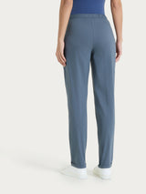 Pantalone jogger con tasche in Super Fresh Neri Donna - Ragno