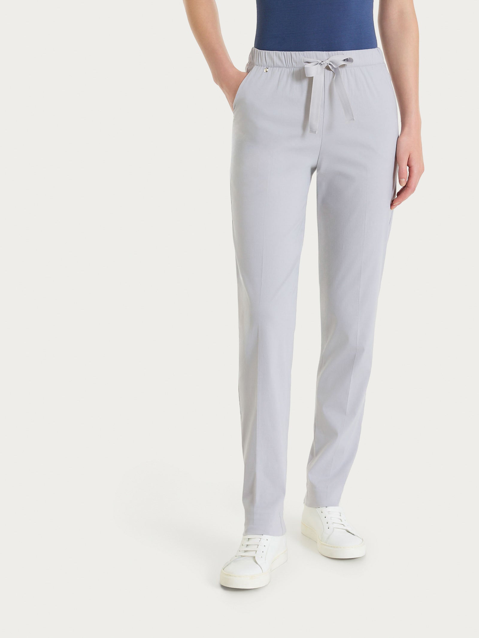Pantalone jogger con tasche in Super Fresh Grigi Donna - Ragno
