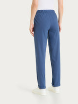 Pantalone jogger con tasche in Super Fresh Blu Donna - Ragno