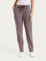 Pantalone jogger con tasche in Super Fresh Marroni Donna - Ragno
