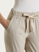 Pantalone jogger con tasche in Super Fresh Marroni Donna - Ragno