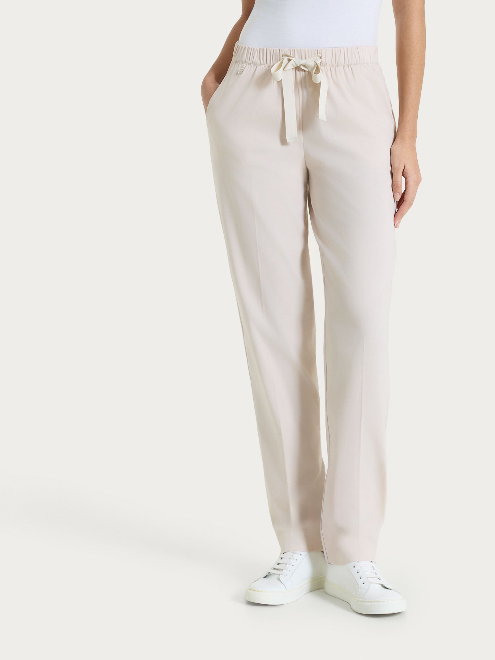 Pantalone jogger con tasche in Super Fresh Rosa Donna - Ragno