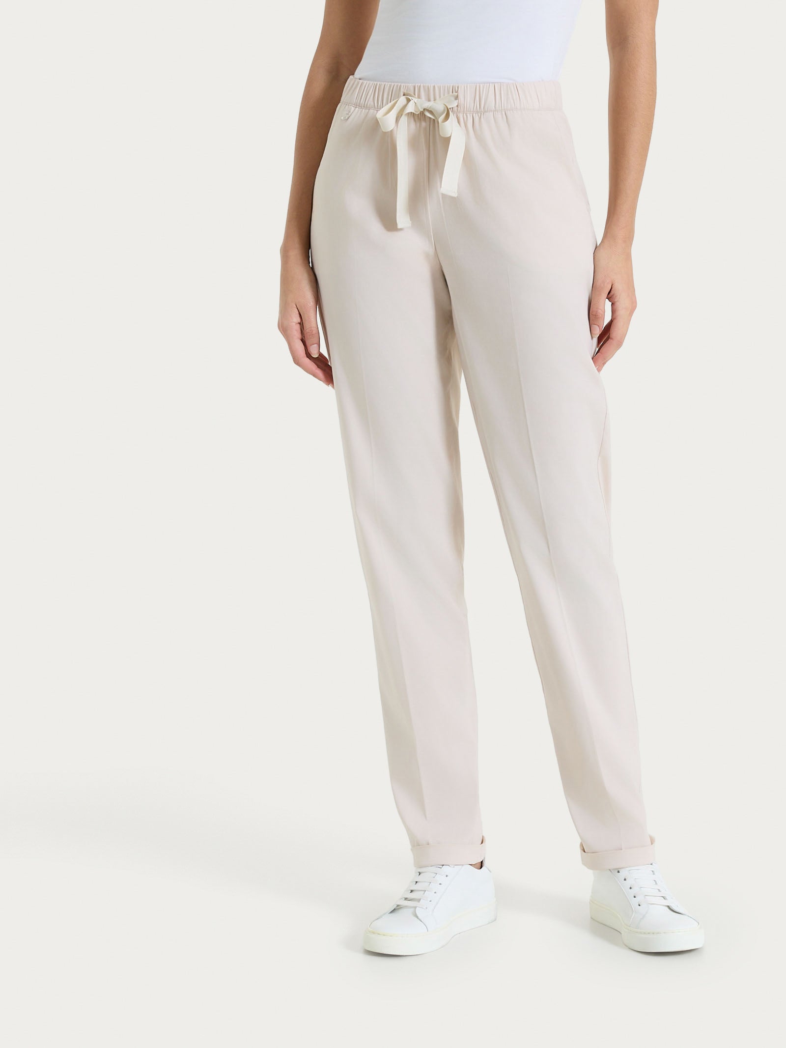 Pantalone jogger con tasche in Super Fresh Rosa Donna - Ragno