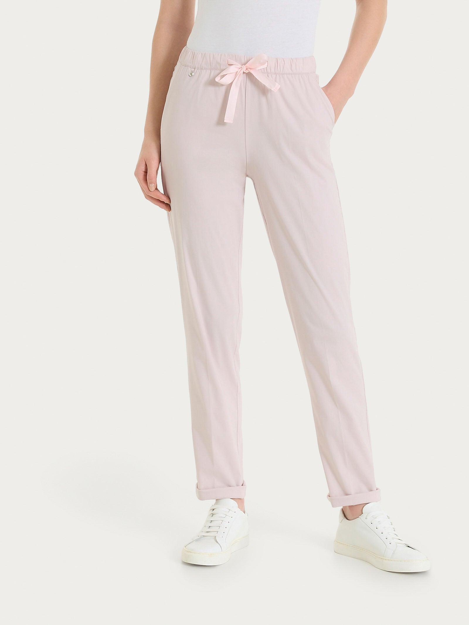 Pantalone jogger con tasche in Super Fresh Rosa Donna - Ragno