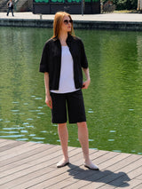 Bermuda in Super Fresh Neri Donna - Ragno