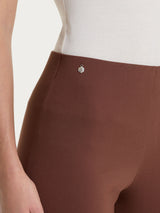 Pantalone capri con spacchetti in Super Fresh Marroni Donna - Ragno