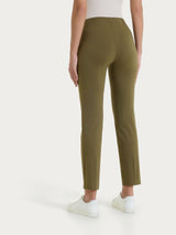 Pantalone capri con spacchetti in Super Fresh Verdi Donna - Ragno