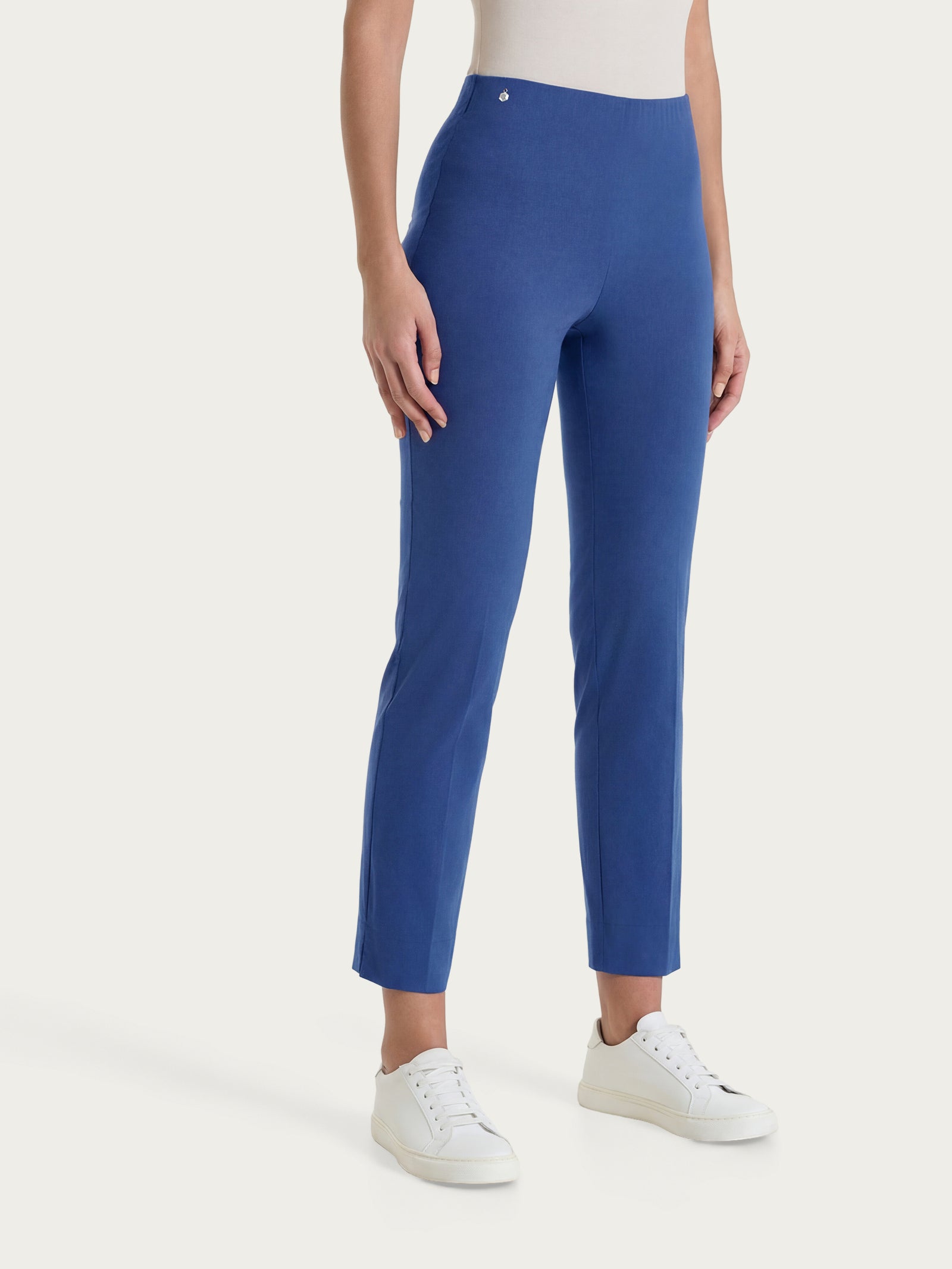 Pantalón capri con aberturas en Azul Super Fresh Mujer - Ragno