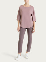 Pantalone capri con spacchetti in Super Fresh Marroni Donna - Ragno