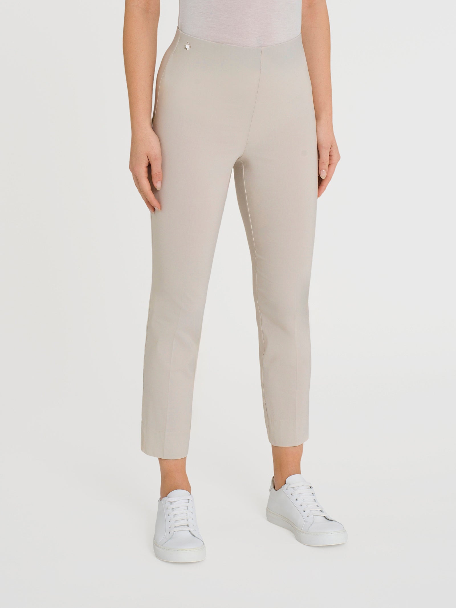 Pantalone capri con spacchetti in Super Fresh Marroni Donna - Ragno