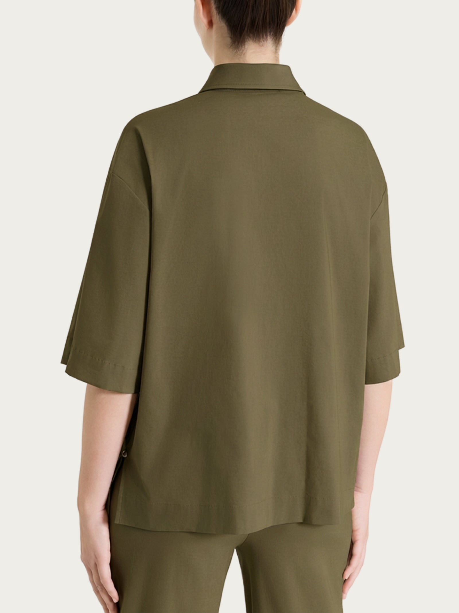 Camicia con manica corta in Super Fresh Verdi Donna - Ragno