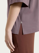 Camicia con manica corta in Super Fresh Marroni Donna - Ragno