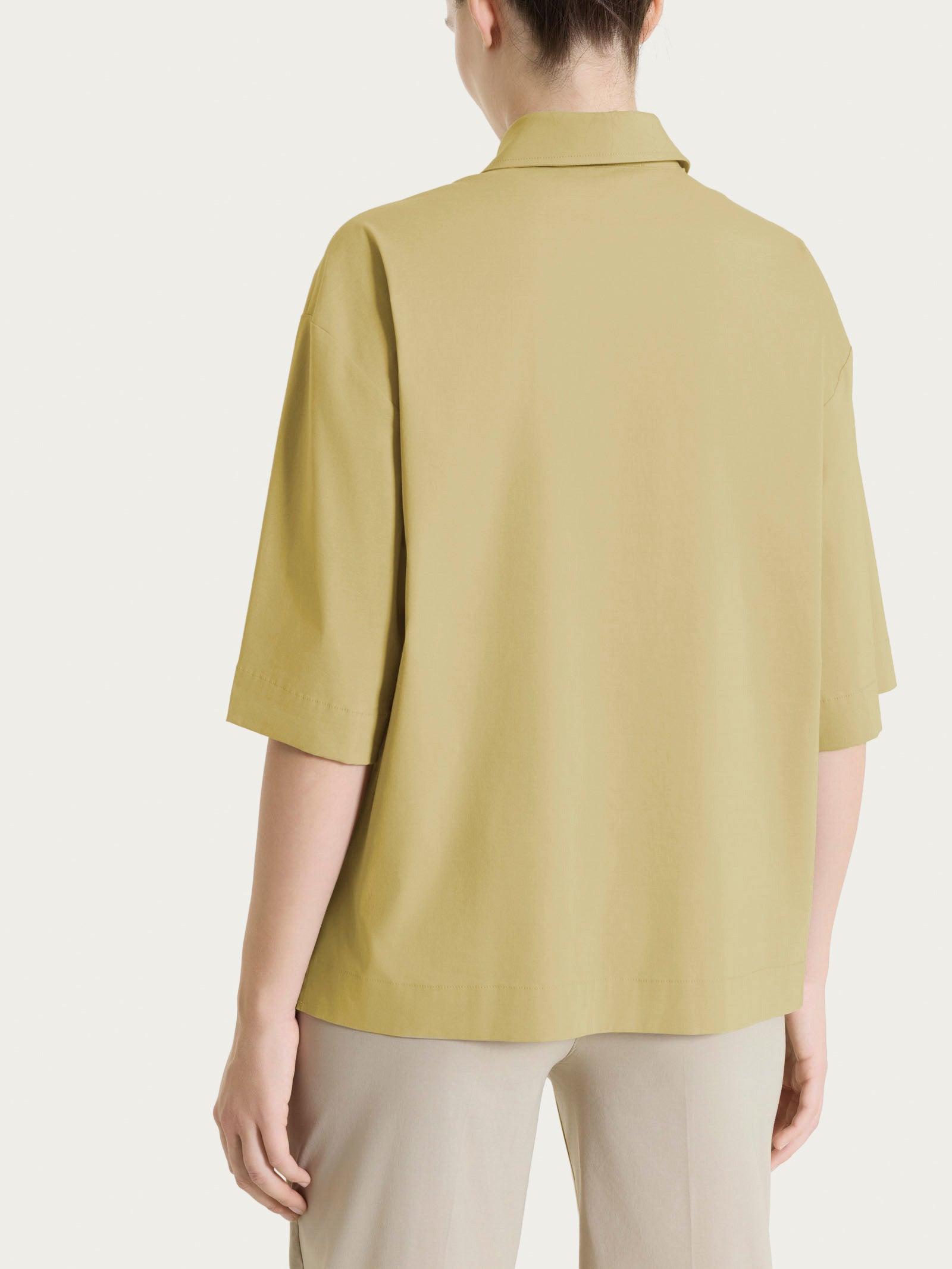 Camicia con manica corta in Super Fresh Verdi Donna - Ragno