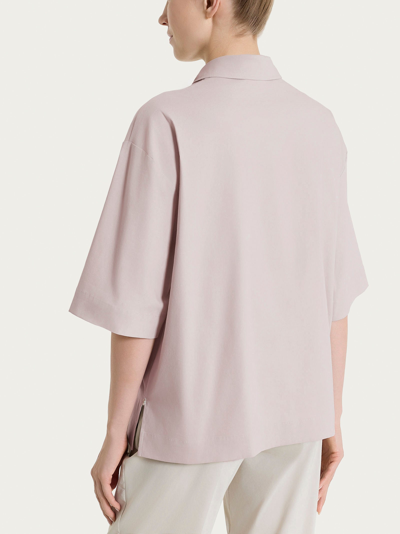 Camicia con manica corta in Super Fresh Rosa Donna - Ragno