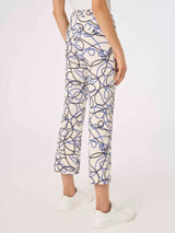 Pantalone flare in Digital Compact -  - Ragno