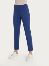 Pantalone capri con bottoni in Satin Power Blu Donna - Ragno