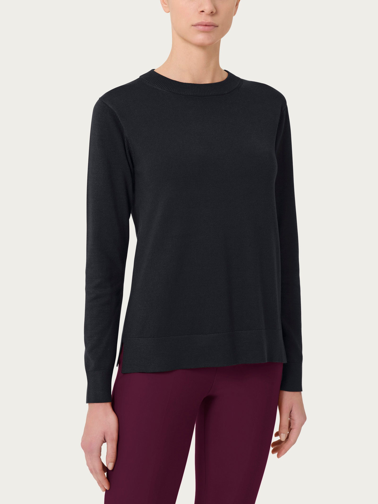 Maglia girocollo Four Seasons Neri Donna - Ragno