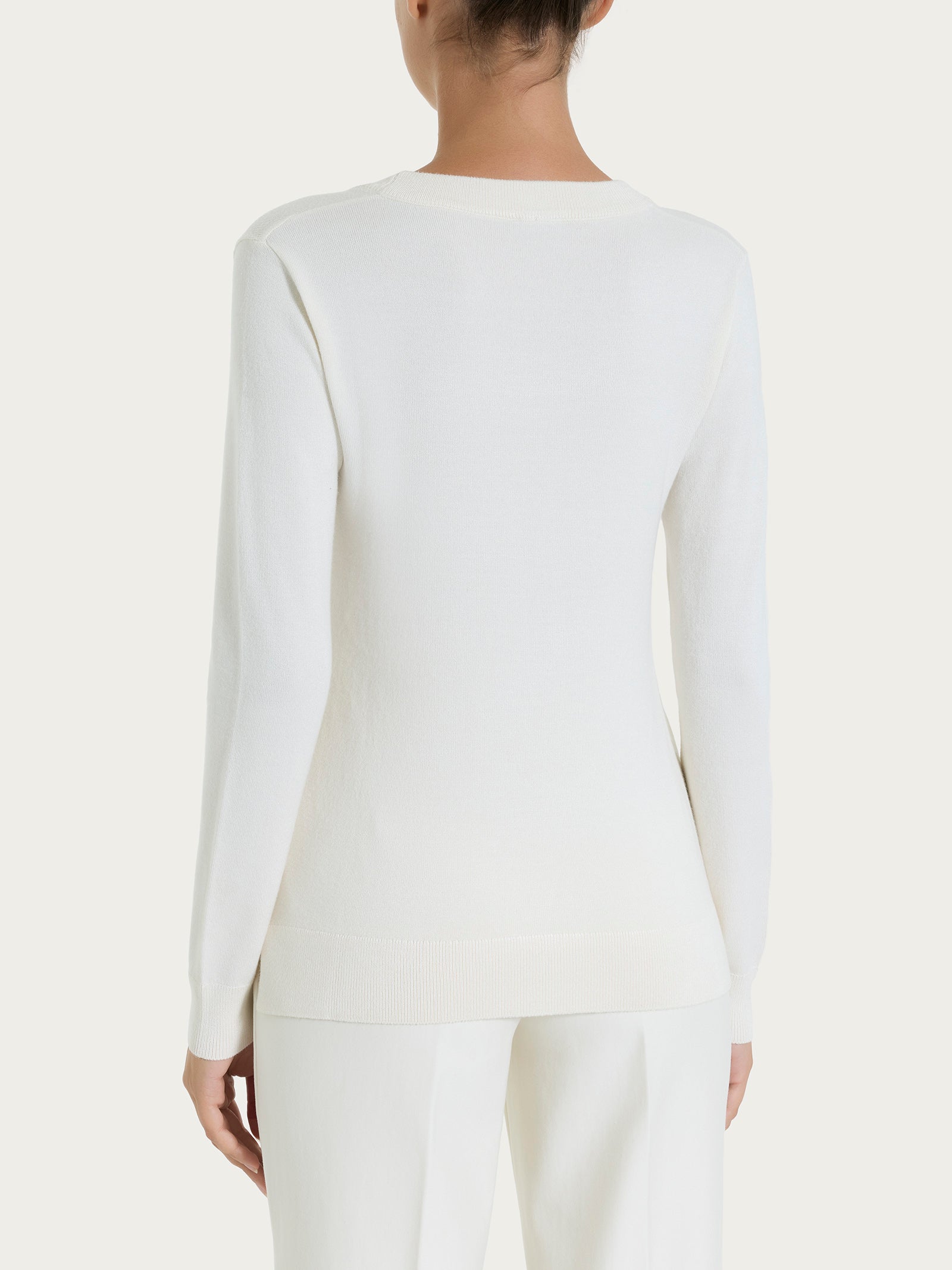 Maglia con scollo madonna Four Seasons Bianchi Donna - Ragno