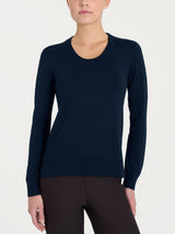 Maglia con scollo madonna Four Seasons Blu Donna - Ragno