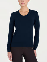 Maglia con scollo madonna Four Seasons Blu Donna - Ragno