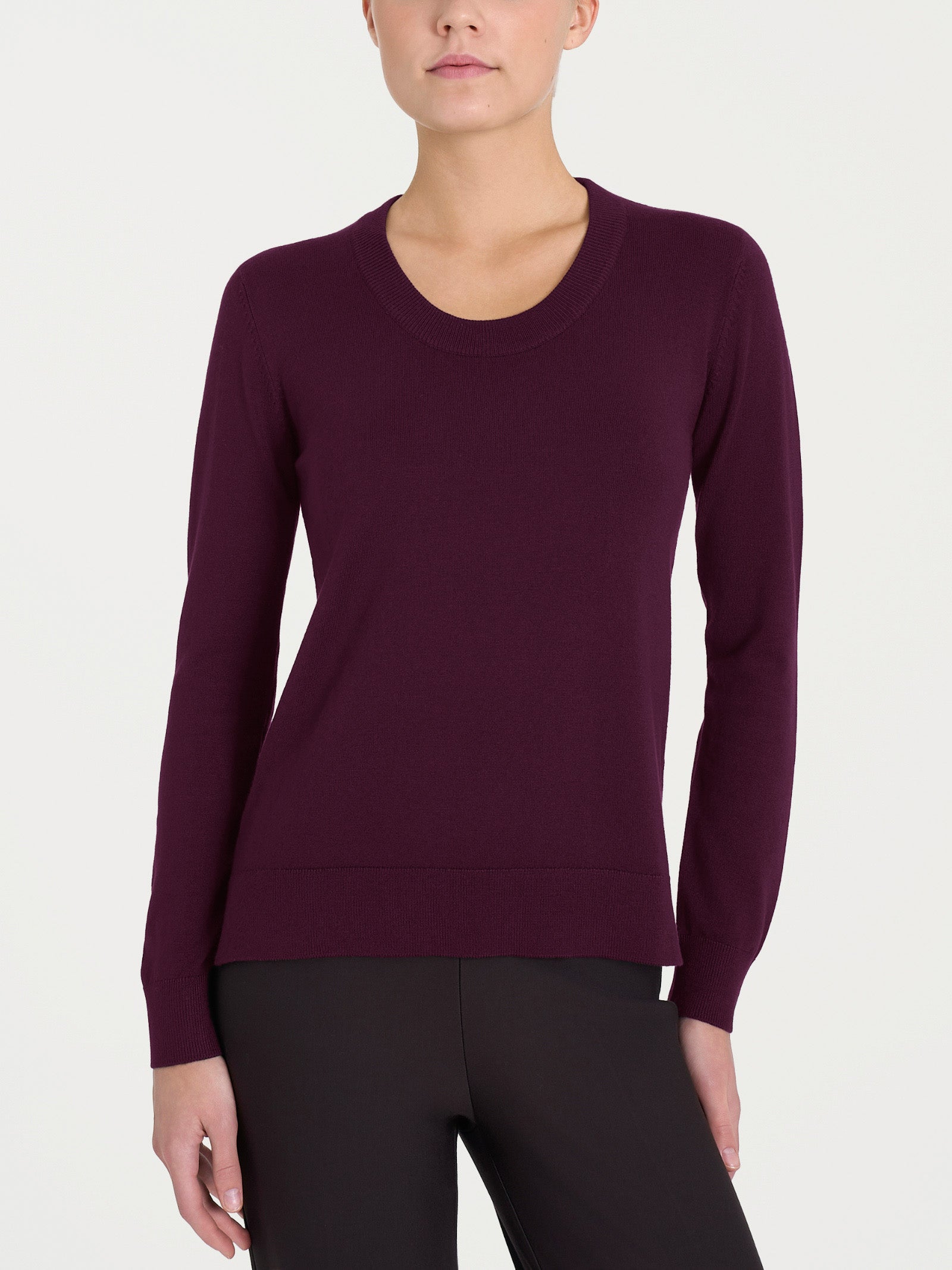 Maglia con scollo madonna Four Seasons Viola Donna - Ragno
